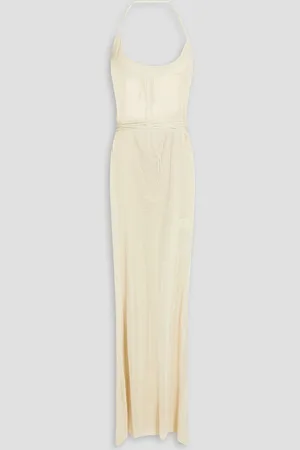 PETAR PETROV Open-back knitted maxi dress - White - M