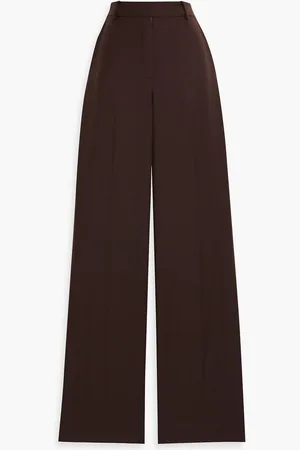 Simkhai Tavar wool-crepe wide-leg pants - Brown - US 2