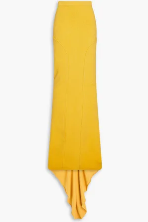 Rick Owens Cashmere-blend maxi skirt - Yellow - M