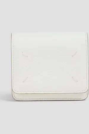 Maison Margiela Pebbled-leather wallet - White - OneSize