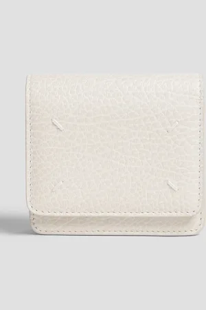 Maison Margiela Pebbled-leather wallet - White - OneSize
