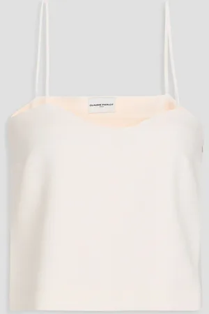 Claudie Pierlot Bella bouclé-tweed top - White - FR 40