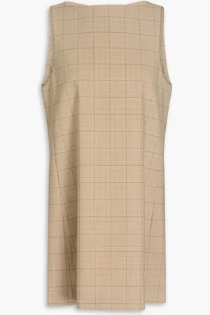 Claudie Pierlot Reve Prince of Wales checked tweed mini dress - Neutral - FR 38