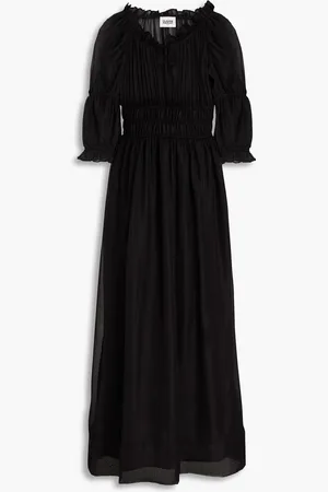 Claudie Pierlot Ruffled modal and silk-blend midi dress - - FR 36