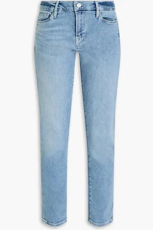 Frame Le Garcon cropped boyfriend jeans - Blue - 27