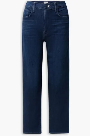 Mother The Rambler high-rise straight-leg jeans - Blue - 26