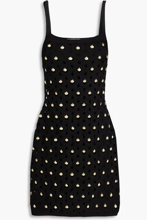 Sandro Embellished macramé mini dress - - FR 34