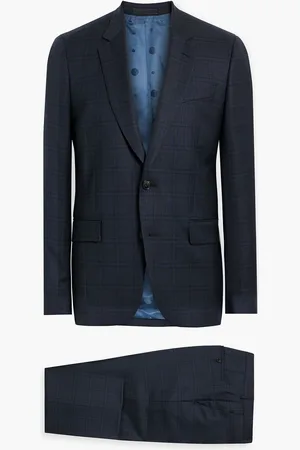 Paul Smith Checked wool suit - Blue - US 40
