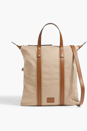 Paul Smith Leather-trimmed twill tote - - OneSize