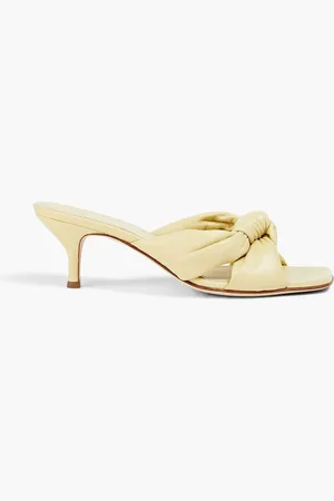 Fabiana Filippi Knotted leather mules - Yellow - EU 36