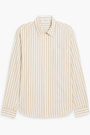 ALEX MILL Mill striped cotton-poplin shirt - Neutral - S