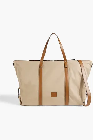 Paul Smith Leather-trimmed twill duffle bag - - OneSize