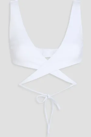 Melissa Odabash Livorno stretch-seersucker triangle bikini top - - IT 38