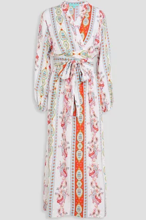 Melissa Odabash Rachel paisley-print voile midi wrap dress - - XS