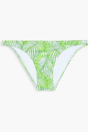 Melissa Odabash Alba printed bikini briefs - Green - IT 38