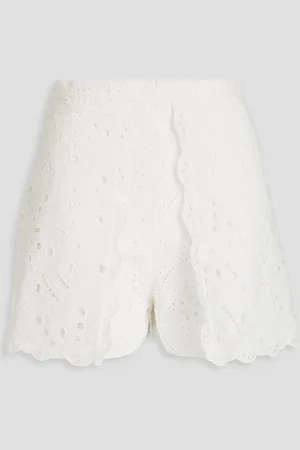 CHARO RUIZ IBIZA Alida broderie anglaise cotton-blend shorts - - M