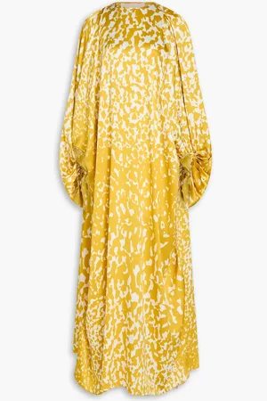 Roksanda Lilee printed silk-satin maxi dress - Yellow - S