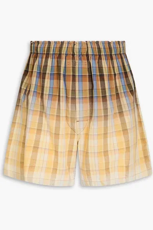 Maison Margiela Checked cotton shorts - Yellow - S