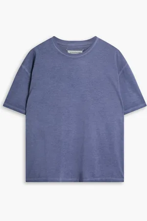 Maison Margiela Cotton-jersey T-shirt - Blue - IT 48