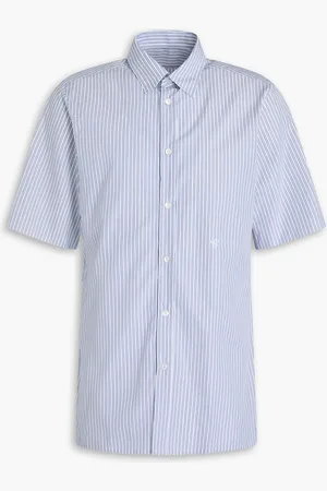 Maison Margiela Striped cotton-poplin shirt - Blue - 37cm