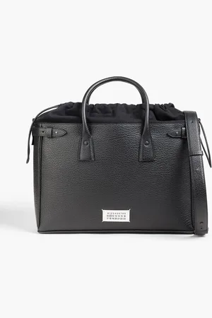 Maison Margiela 5AC pebbled-leather and canvas tote - - OneSize