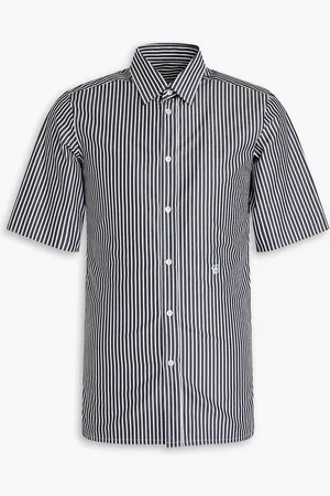 Maison Margiela Striped cotton-poplin shirt - Gray - 38cm