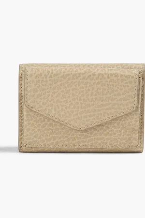 Maison Margiela Pebbled-leather wallet - Neutral - OneSize