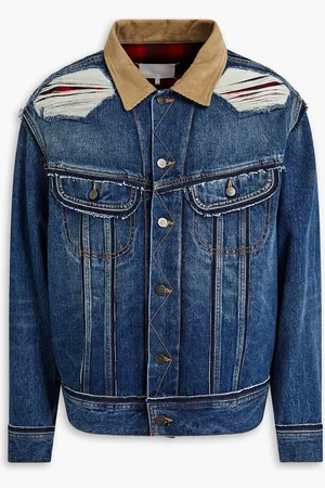 Maison Margiela Pendleton distressed denim jacket - Blue - IT 46