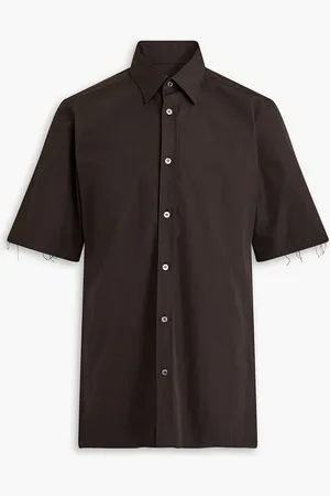 Maison Margiela Cotton-poplin shirt - Brown - 39cm