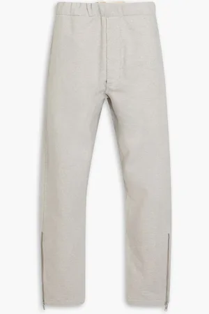 Maison Margiela French cotton-terry track pants - Gray - IT 52