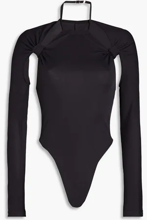 Jacquemus Nodi cutout knotted jersey bodysuit - Blue - FR 46