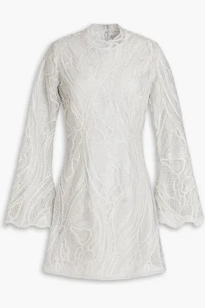 Simkhai Joy embroidered tulle mini dress - Metallic - US 2