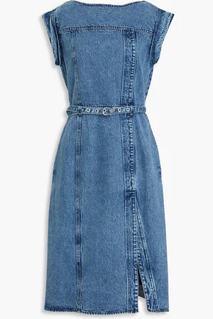 3.1 Phillip Lim Belted denim midi dress - Blue - US 0
