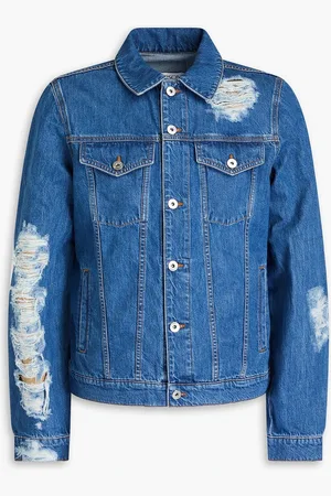 J.W.Anderson Distressed denim jacket - Blue - M