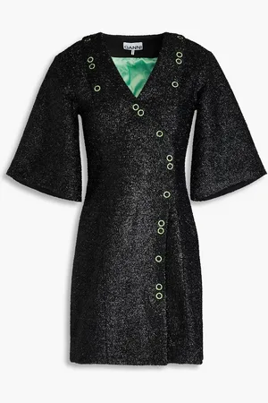 Ganni Metallic woven mini dress - - DE 34