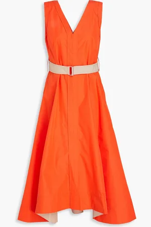 3.1 Phillip Lim Wrap-effect cotton-blend poplin midi dress - - US 10
