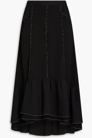 3.1 Phillip Lim Ruffled crepe midi skirt - - US 00