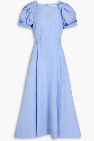 3.1 Phillip Lim Cotton-blend poplin midi dress - Blue - US 6
