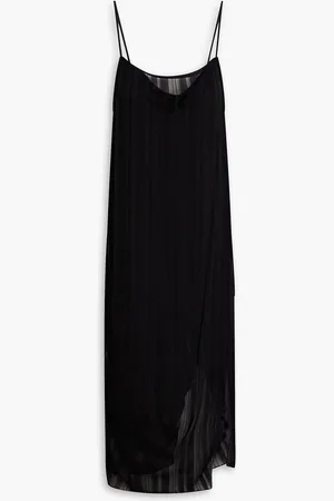IRO Layered gathered striped georgette midi dress - - FR 40