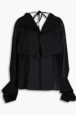 3.1 Phillip Lim Layered poplin and gauze blouse - - US 0
