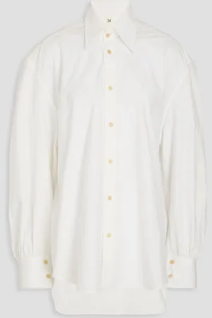 PETAR PETROV Luce cotton-poplin shirt - White - FR 34