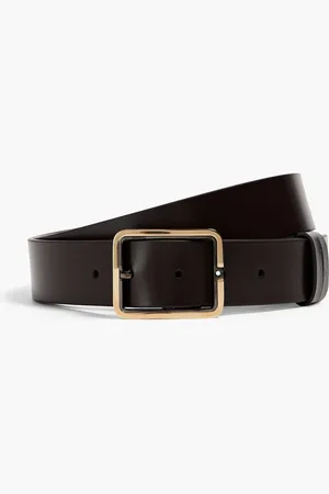 Montblanc Leather belt - Brown - ONESIZE