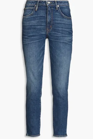 SLVRLAKE Lou Lou cropped high-rise slim-leg jeans - Blue - 25