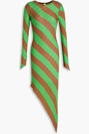 PETAR PETROV Adon asymmetric striped silk mini dress - - FR 34