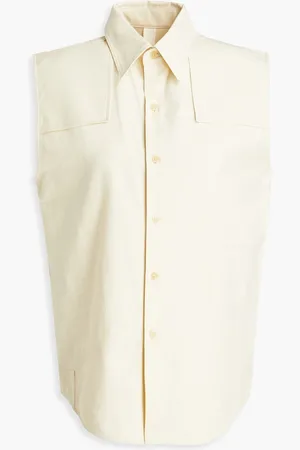 PETAR PETROV Laith cotton-jersey top - Neutral - FR 44