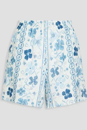 See by Chloé Floral-print gauze shorts - - FR 34
