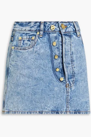 Ganni Denim mini skirt - Blue - DE 42