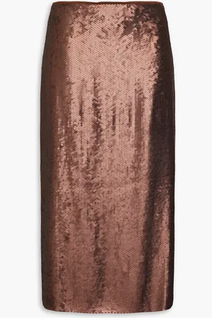 Brunello Cucinelli Sequined crepe midi skirt - - IT 44
