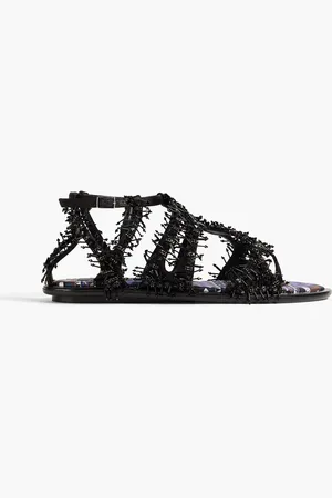 Puccini Embellished leather sandals - - EU 36
