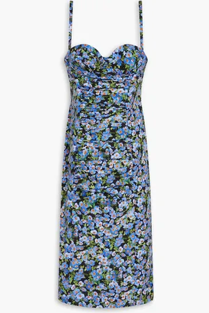 Carolina Herrera Floral-print cotton-blend dress - - US 8